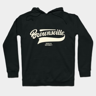 Brownsville New York Brooklyn - Brownsville  Brooklyn Schriftzug - Vintage Brownsville Logo Hoodie
